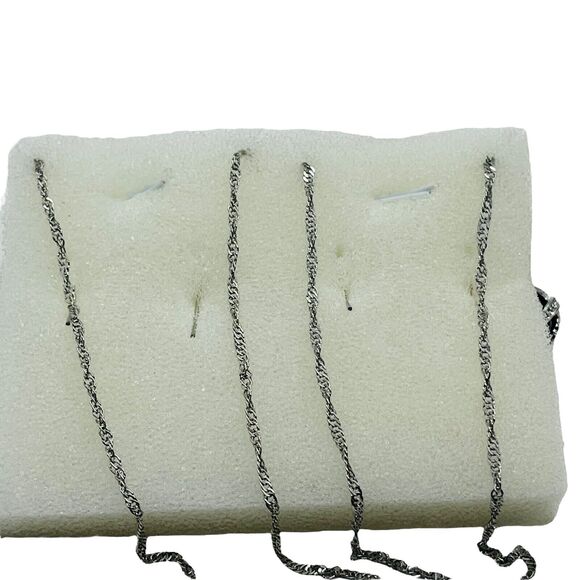 Necklace And Earrings Set Womens Silver Tone Faux Pearl Lobster Claw Clasp - Picture 4 of 16